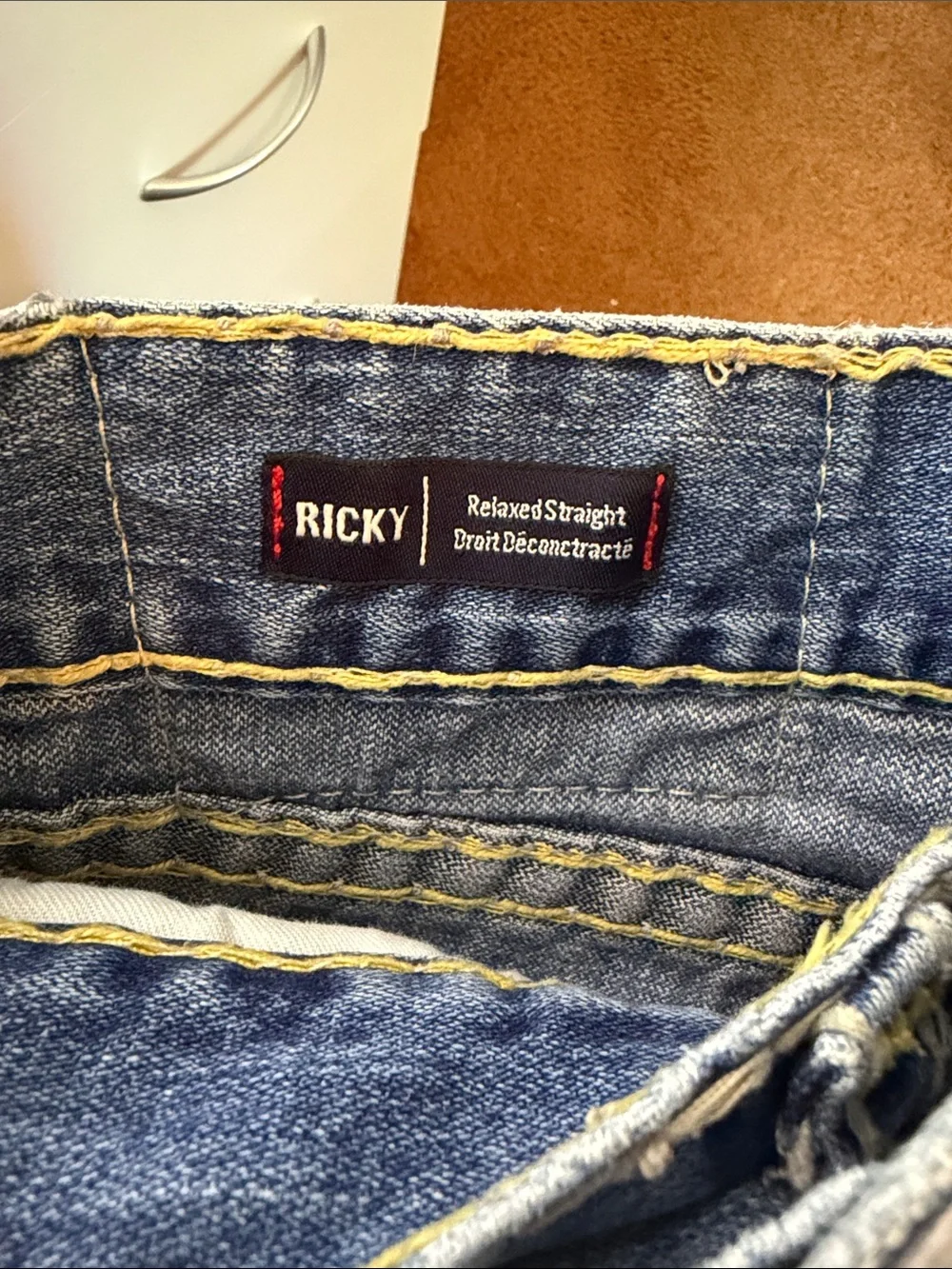 True Religion Ricky Relaxed Straight Jeans (Size 31)